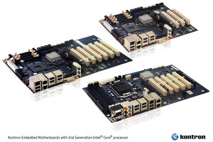 Three new Kontron embedded motherboards  with 2nd generation Intel® Core™ i3/i5/i7 processors