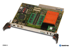 Kontron CP6001-V: Kontron’s new value line 6U CompactPCI® CPU board with 1.86 GHz Intel® Celeron® M processor 440