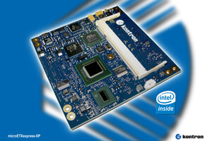 Kontron microETXexpress-SP: Computer-on-Module with Intel® Atom™ processor and COM Express™ Pinout Type 2 compliance