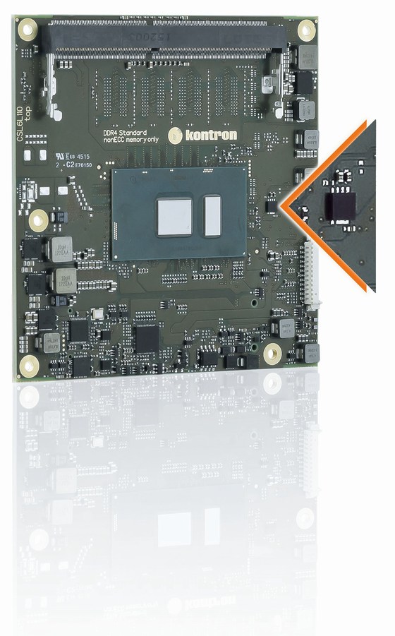 Kontron COMe cSL6 - one of the many Kontron products that support Kontron's Security Solution as a standard