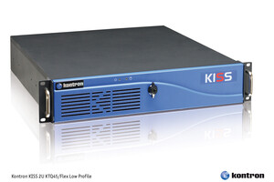 Kontron KISS 2U KTQ45/Flex Quad-Core Industrial Silent Server offers multiple extension options