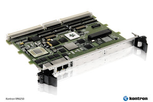 Kontron VM6250 doubles performance and adds 10 more years to PowerPC Altivec™ applications with MPC8641D