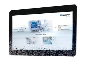 Kontron Introduces the FlatClient HYG Panel PC with IP69K for Hygienically Sensitive Applications